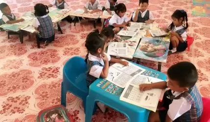 การอ่าน หนังสือเวลาว่างของนักเรียน